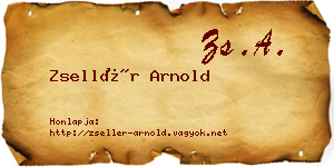 Zsellér Arnold névjegykártya