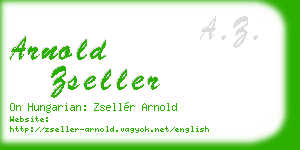 arnold zseller business card