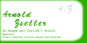 arnold zseller business card